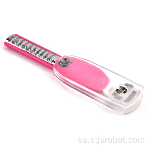 Venta caliente Raspador de pie Acero inoxidable Piel muerta Manicura Pedicura Cuchillo Herramientas de pelado